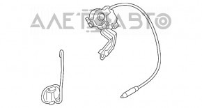 Motorul capacului rezervorului de combustibil Toyota Prius 30 12-15 plug-in