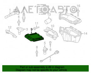 Blocul ECU al motorului Audi Q5 8R 13 hibrid.