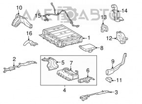 Блок зарядки Toyota Prius 30 12-15 plug-in, без кронштейнов