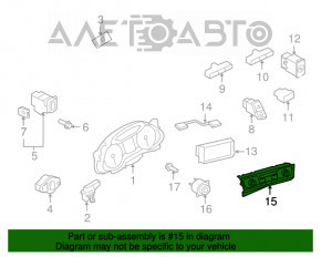 Control climatizare Audi Q5 8R 13-17 cu incalzire si ventilatie