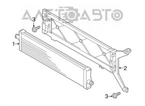 Radiatorul de răcire a invertorului Audi Q5 8R 13-16 hibrid