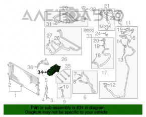 Compresorul de aer condiționat pentru Audi Q5 8R 13-16 hibrid.