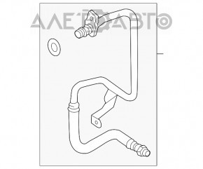 Racordul de racire a uleiului de transmisie automata pentru Audi Q5 8R 13-16 hibrid, iesire scurta