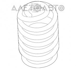 Пружина задняя левая Audi Q5 8R 13-17 жесткость син. бел. коричн.