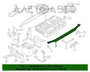 Montarea bateriei de acumulator spate VVB pentru Audi Q5 8R 13-16