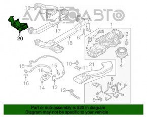 Conducta de aerisire a sistemului de răcire stânga pentru Audi Q5 8R 13-16