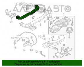 Conducta de aerisire a sistemului de răcire VVB, partea de sus, Audi Q5 8R 13-16