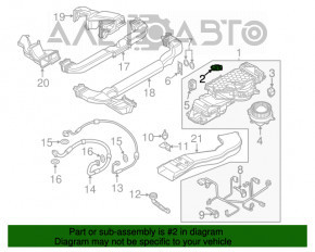 Actuatorul motorului pentru ventilatorul de răcire VVB Audi Q5 8R 13-16 superior