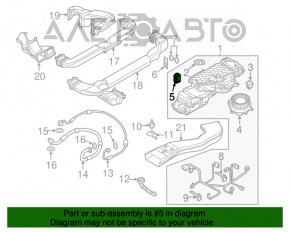 Supapa sistemului de răcire a bateriei VVB Audi Q5 8R 13-16