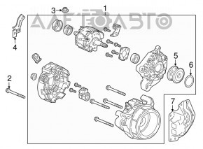 Защита генератора Honda CRV 17-19 2.4