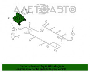 Suport de parcare PARKING ASSIST CONTROL Audi A6 C7 16-18 restilizat.