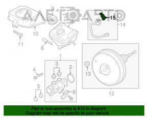 Senzorul amplificatorului de vid Audi Q5 80A 18-