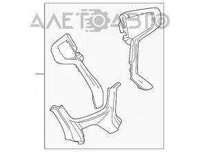 Capacul volanului GMC TERRAIN 18- crom, uzat