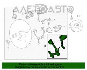 Capacul volanului GMC TERRAIN 18- crom, uzat