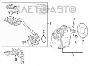 Кронштейн бачка ГТЦ Honda CRV 17-19