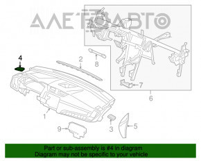 Tubul de aer stânga al torpilei Honda CRV 17-19 fără crom