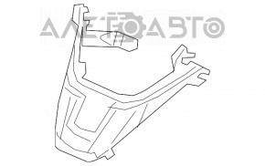 Накладка руля низ Honda CRV 17-19 черная