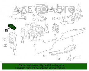 Дефлектор воздуховода центральной консоли Honda CRV 17-19