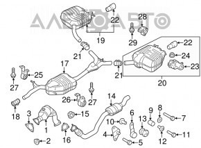 Convertor catalitic Audi Q5 8R 13-16 hibrid