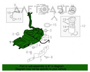 Rezervor de combustibil Audi Q5 8R 13-16 hibrid