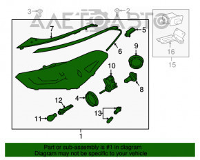 Far dreapta față Hyundai Tucson 16-18 MANUAL nou TYC Taiwan