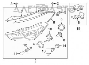 Far dreapta față Hyundai Tucson 16-18 MANUAL nou TYC Taiwan