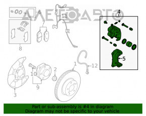 Suportul frontal stânga pentru Subaru Forester 19- SK