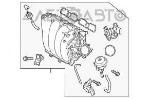 Коллектор впускной Kia Forte 4d 14-16 дорест 1.8