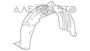 Bara de protecție față stânga pentru Lexus RX350 RX450h 16-22, nouă, fabricată în Taiwan de către TYC