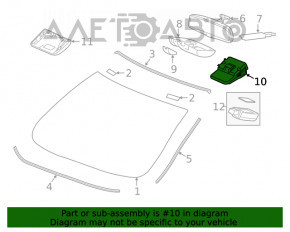 Camera de monitorizare a benzii pentru Honda Civic X FC 16-18 pe parbriz.