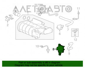 Solenoid vid de vidare Honda CRV 17-22 2.4