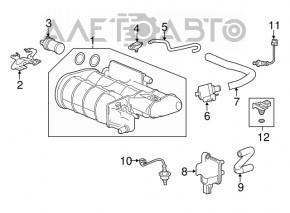 Solenoid vid de vidare Honda CRV 17-22 2.4