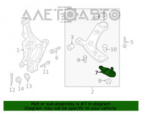 Шаровая опора правая Hyundai Santa FE 19-20 новый OEM KOR