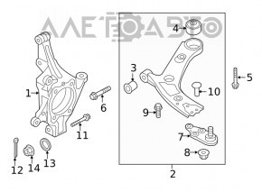 Шаровая опора правая Hyundai Santa FE 19-20 новый OEM KOR