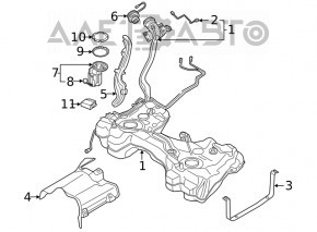 Blocul de control al pompei de combustibil VW Jetta 19-