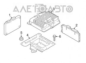 Modulul de control al convertorului de tensiune BMW X5 F15 14-18