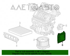 Modul de control al unității de amplificare a aerului condiționat pentru Honda CRV 17-22