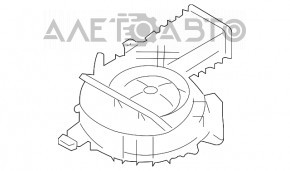 Корпус вентилятора охлаждения батареи левый Ford Fusion mk5 13-20 plug-in, надлом