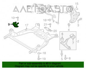 Senzor de înclinare a caroseriei dreapta față Ford Fusion mk5 17-20 cu sarcină grea