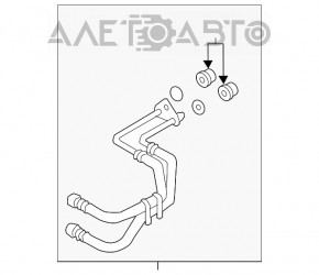 Трубки системы охлаждения акпп Ford Fusion mk5 13-20 plug-in