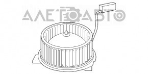 Вентилятор охлаждения батареи правый Ford Fusion mk5 13-20 plug-in