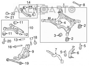 Piuliță de direcție Audi Q5 8R 09-17 100mm cu șaibă