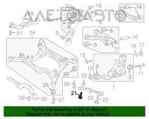 Piuliță de direcție Audi A6 C7 12-18 65mm cu șaibă