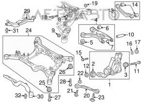 Piuliță de direcție Audi A6 C7 12-18 65mm cu șaibă