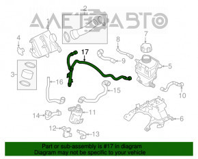 Патрубки системы охлаждения BMW X5 F15 14-18 4.4T