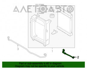 Патрубки системы охлаждения BMW X5 F15 14-18 4.4T в сборе с клапаном