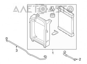 Патрубки системы охлаждения BMW X5 F15 14-18 4.4T в сборе с клапаном