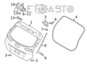 Bara hayon dreapta jos Hyundai Kona 18-23 nou original OEM