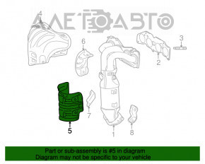 Protecția colectorului inferior pentru Toyota Camry v50 12-14 2.5, hibrid SUA.