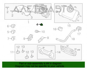 Butonul de avertizare de urgență Honda CRV 17-22